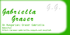 gabriella graser business card